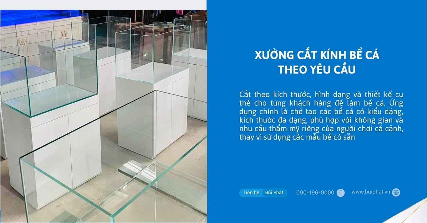 Cắt kính bể cá Cắt kính bể cá