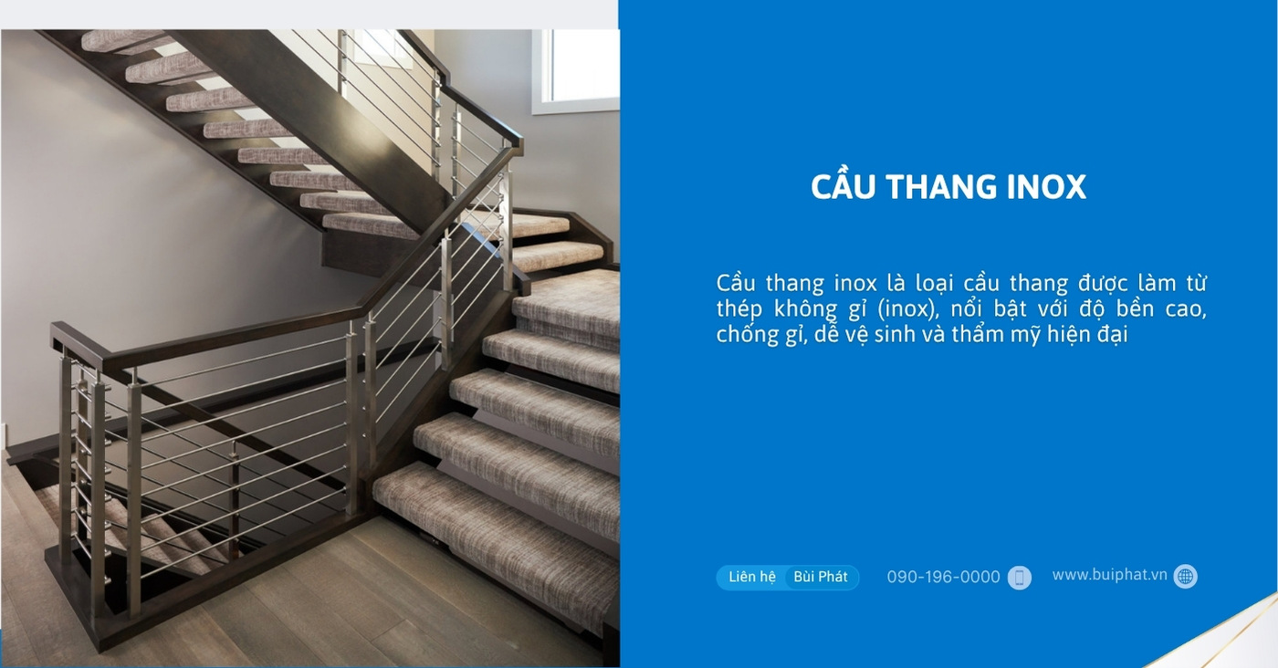 Cầu thang inox