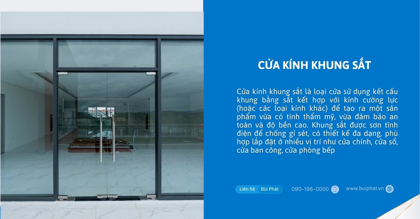 Cửa kính khung sắt Cửa kính khung sắt