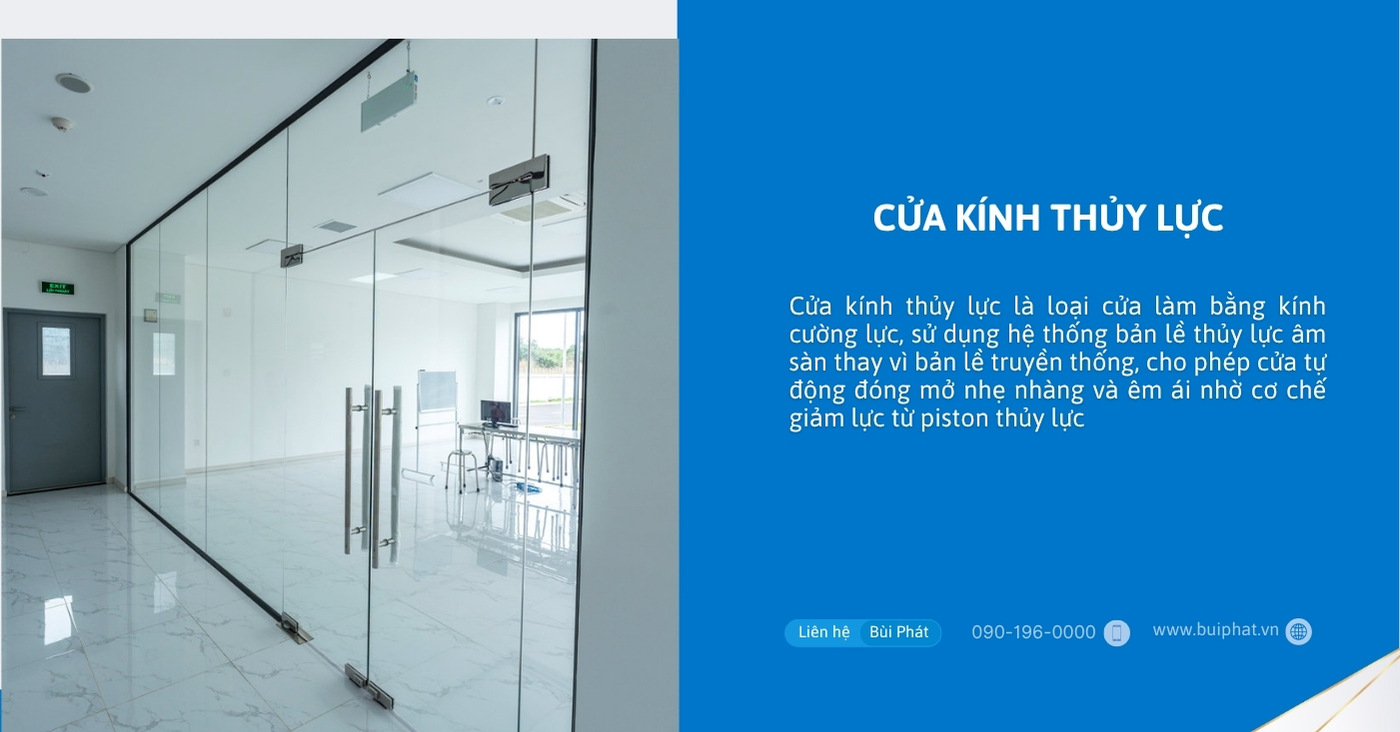Cửa kính thủy lực Cửa kính thủy lực