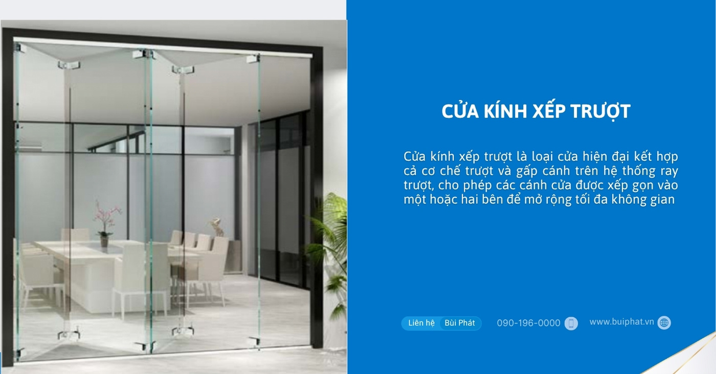 Cửa kính xếp trượt