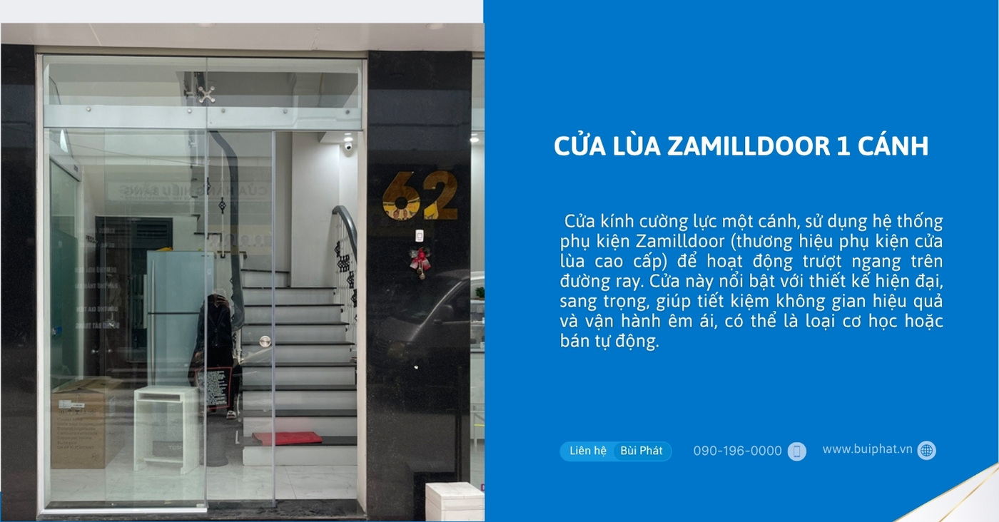 Cửa lùa zamilldoor 1 cánh