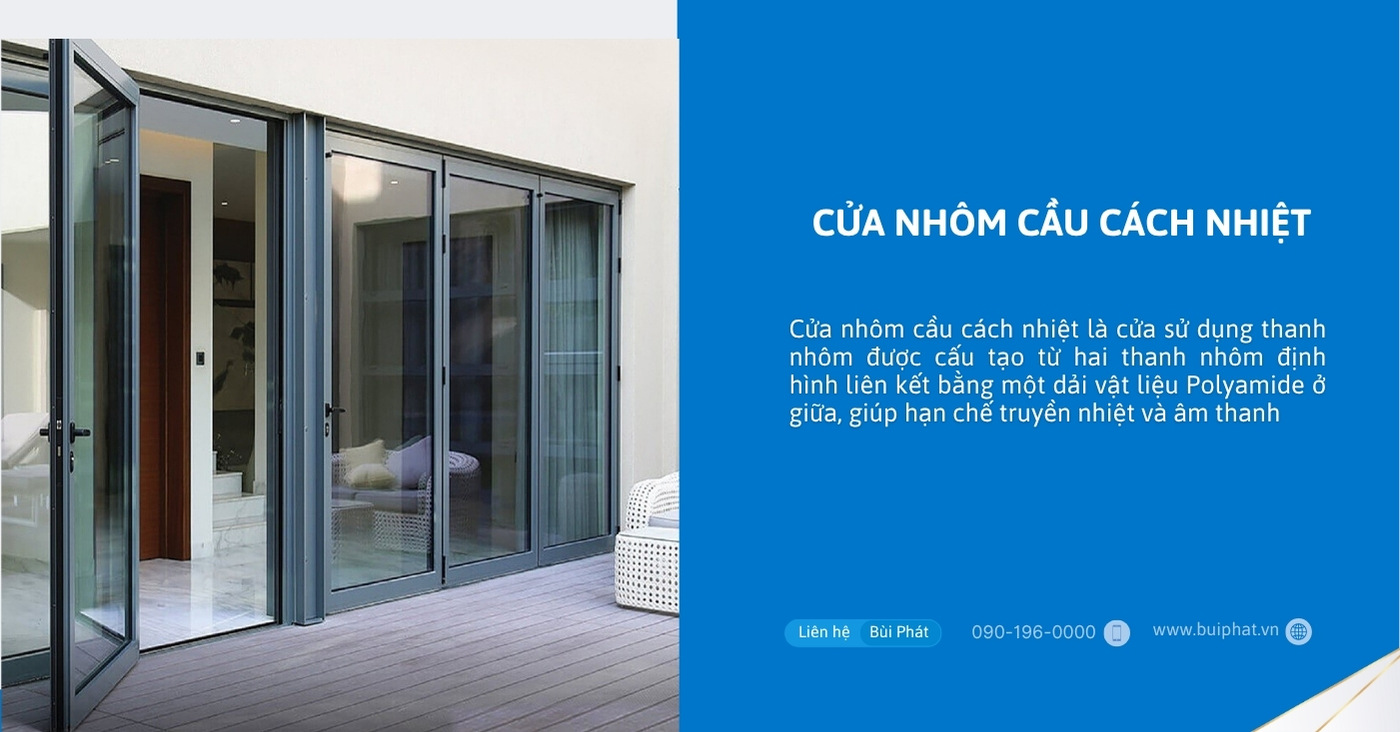Cửa nhôm cầu cách nhiệt Cửa nhôm cầu cách nhiệt