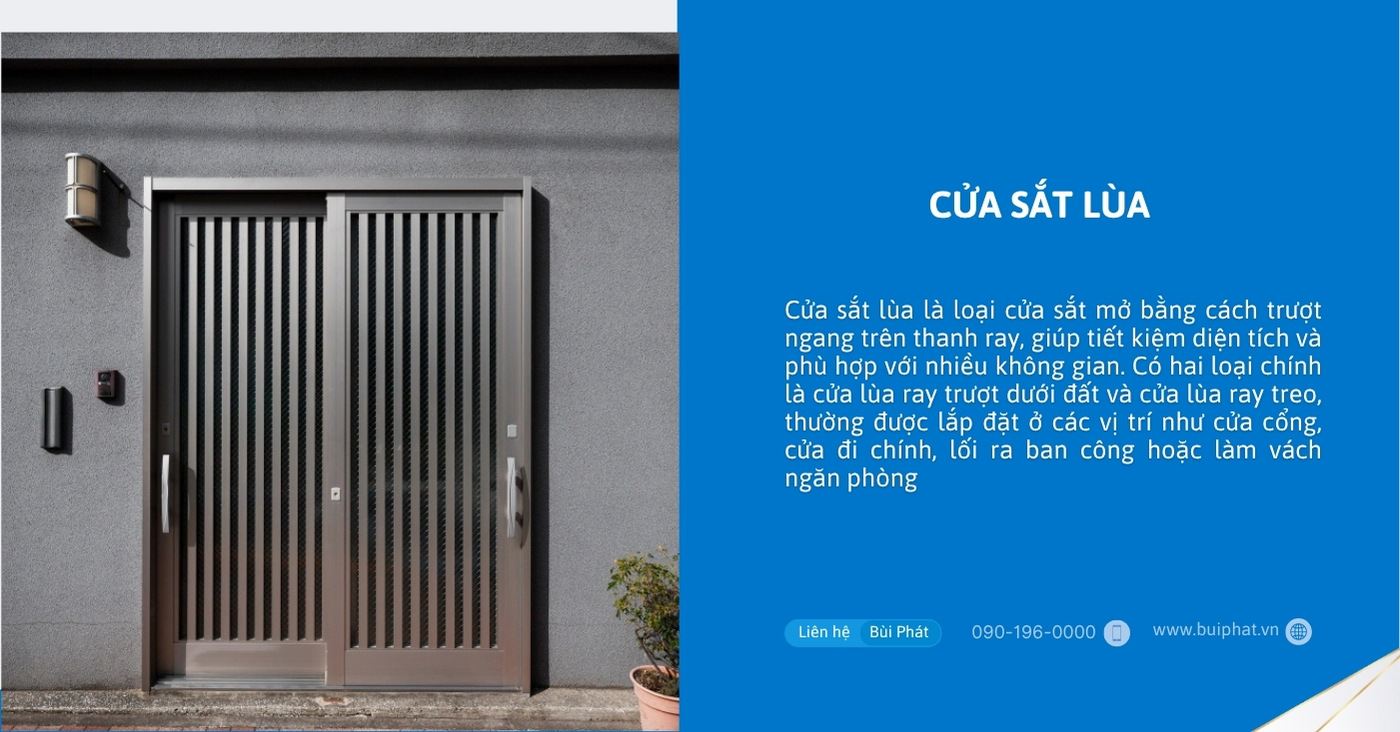 Cửa sắt lùa