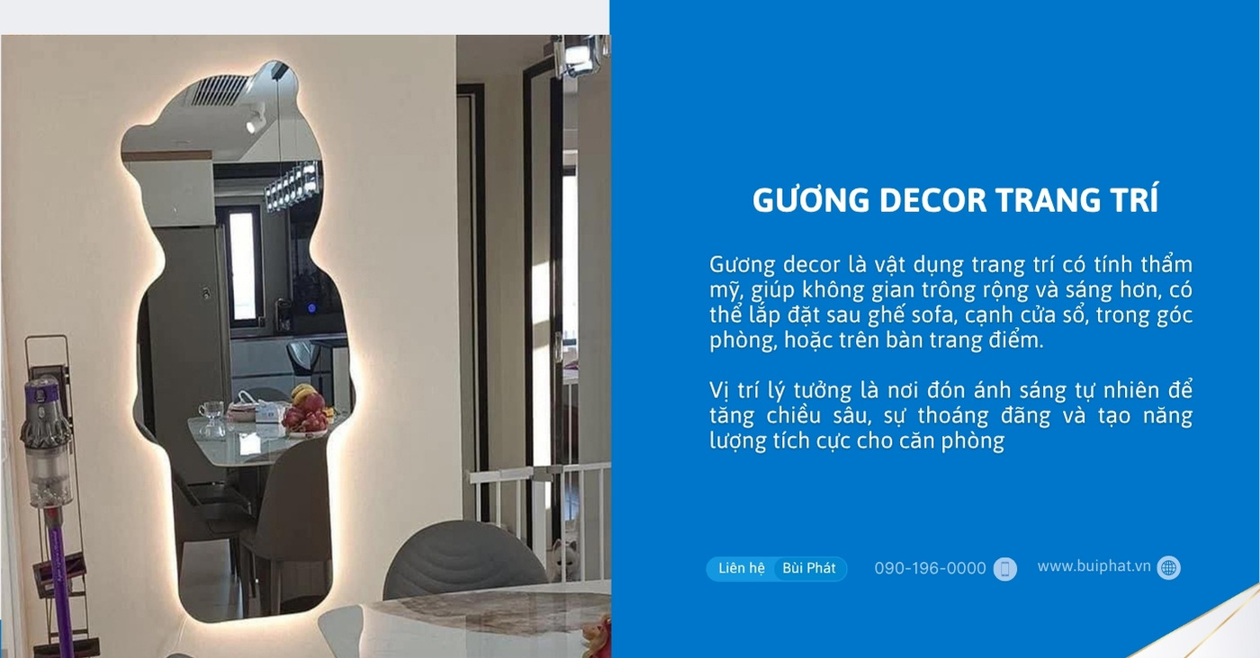 Gương decor trang trí