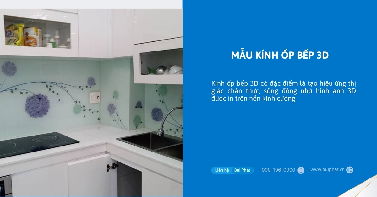 Kính ốp bếp 3D