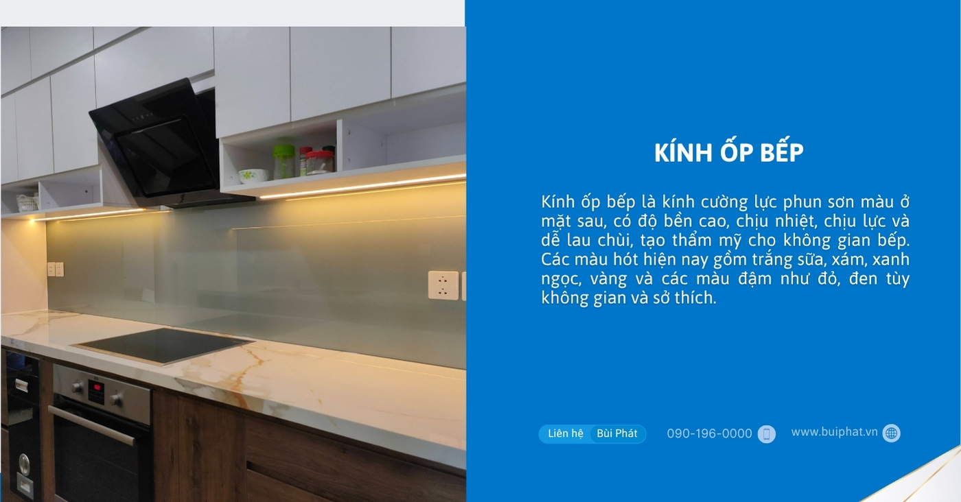 Kính ốp bếp Kính ốp bếp