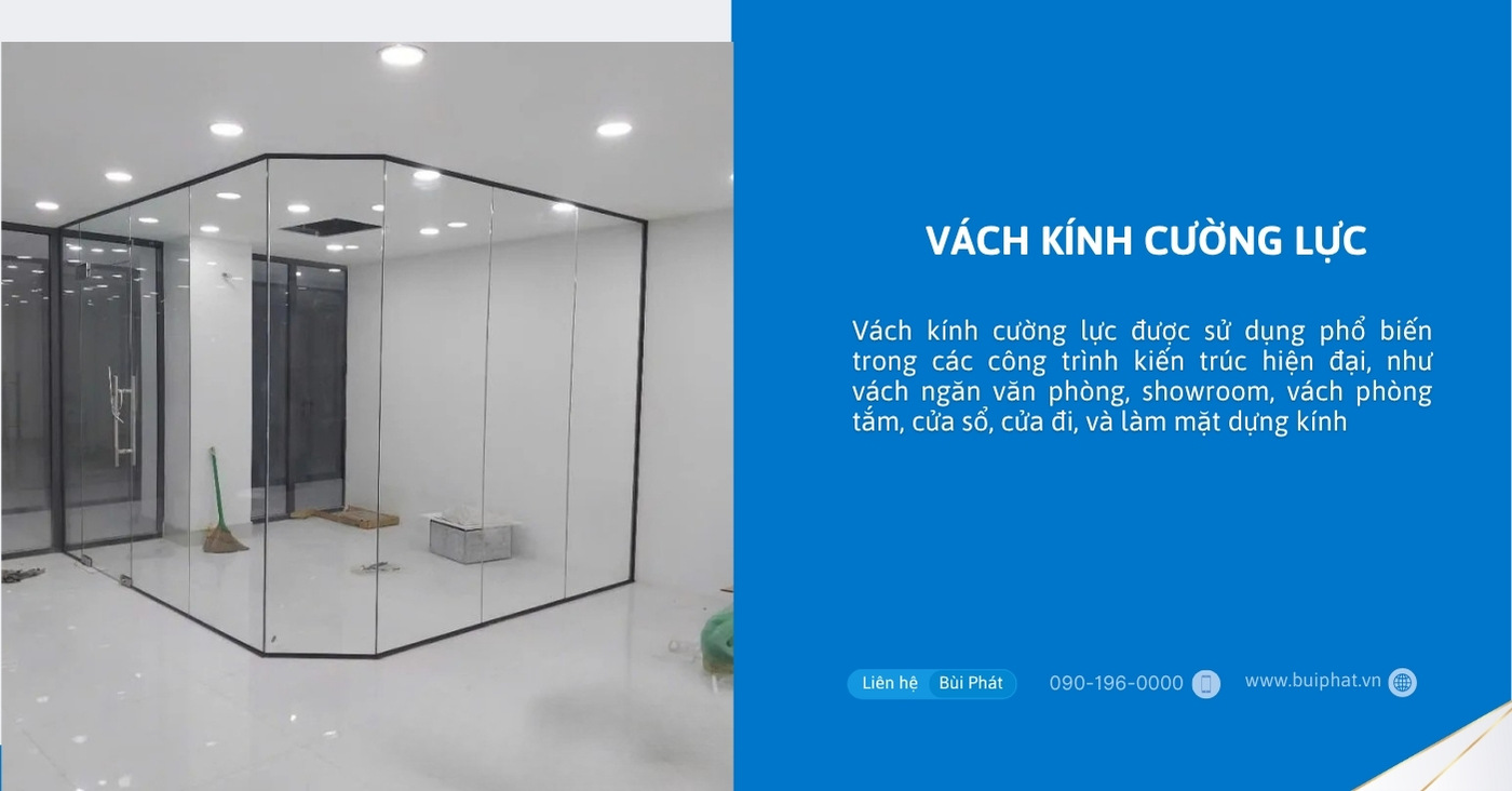 Vách kính cường lực Vách kính cường lực