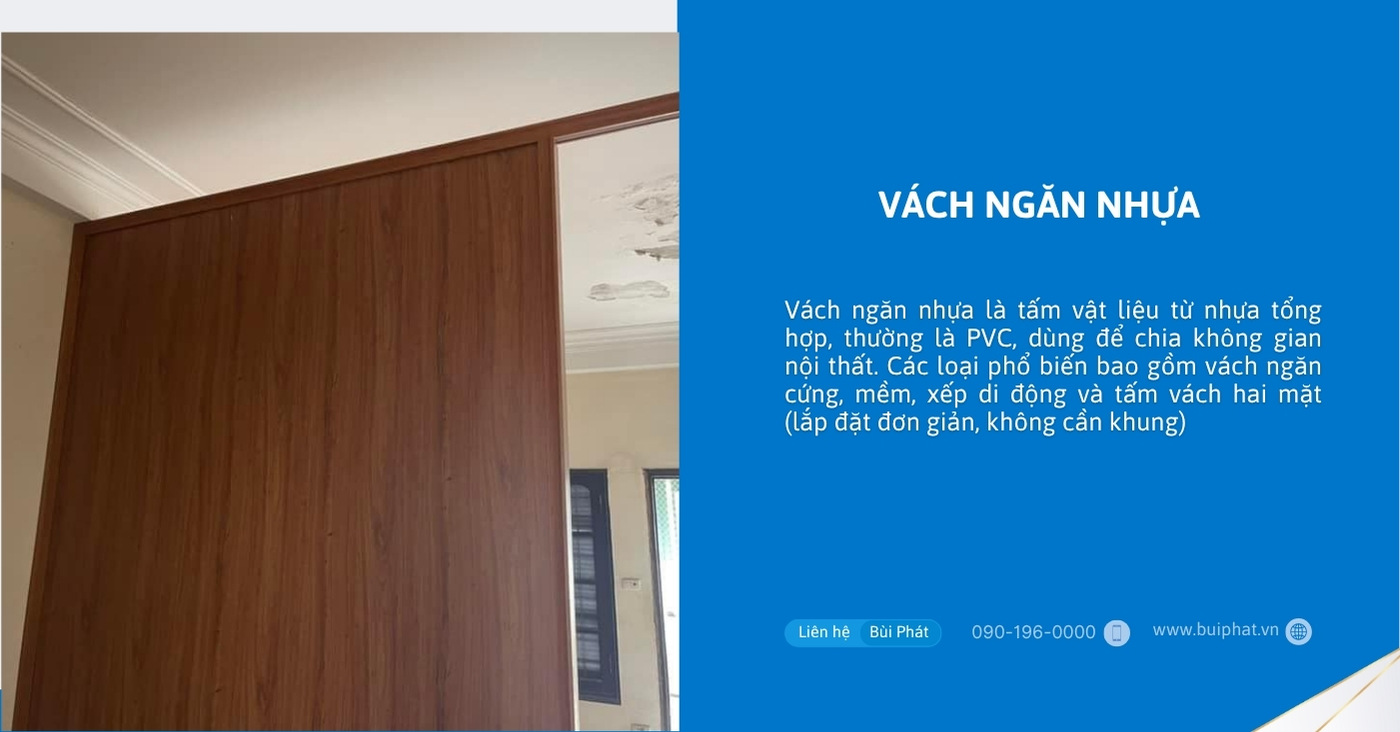 Vách ngăn nhựa