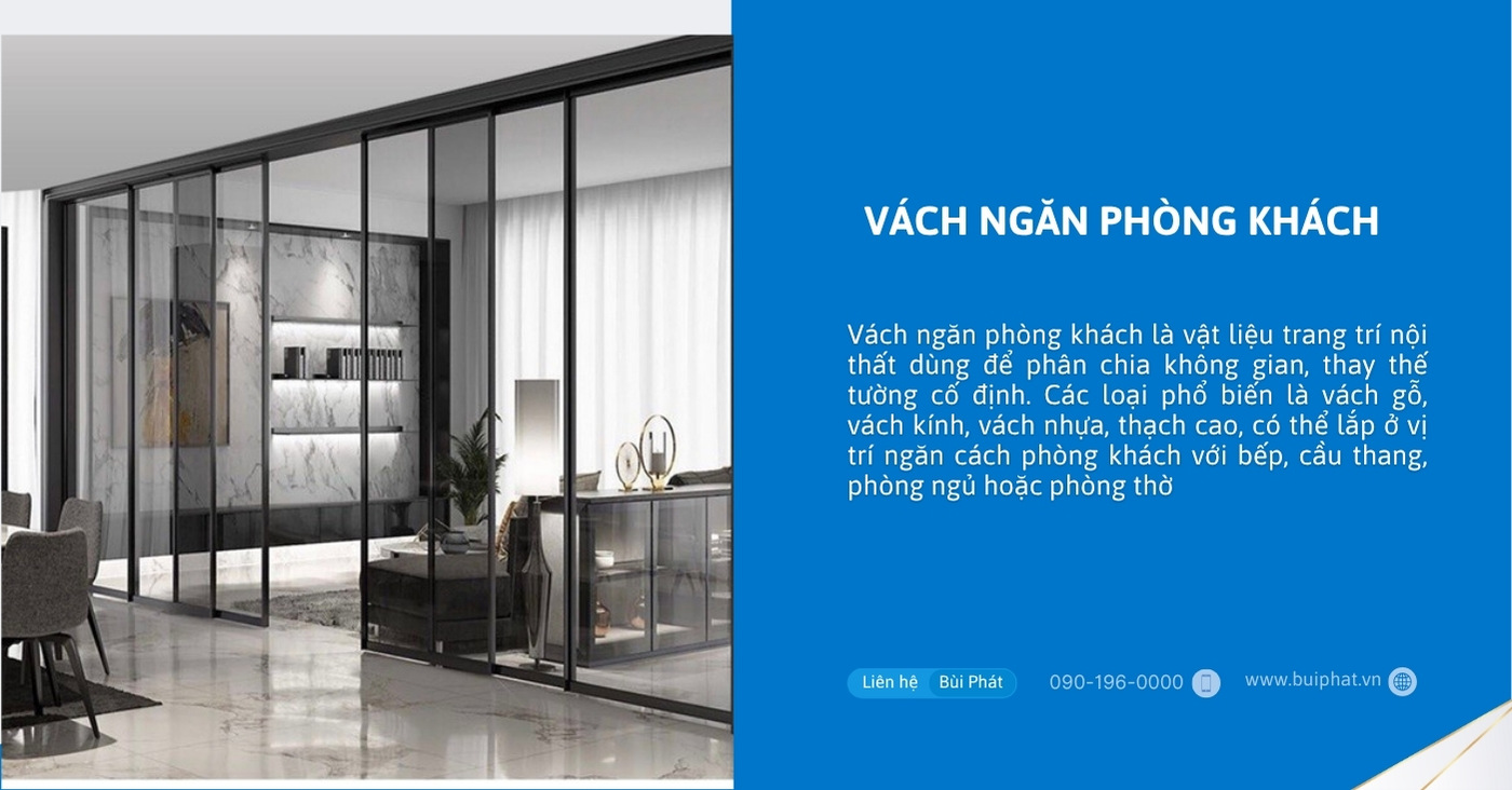 Vách ngăn phòng khách