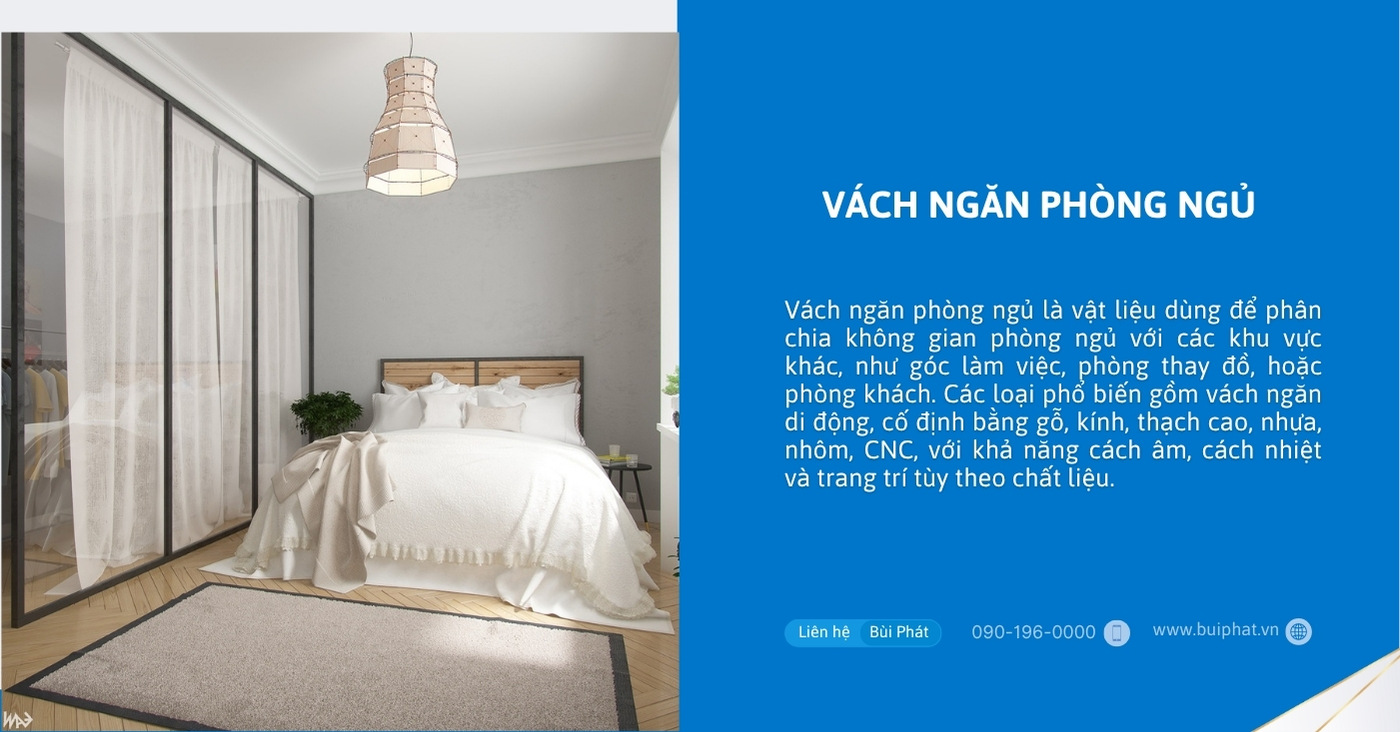 Vách ngăn phòng ngủ