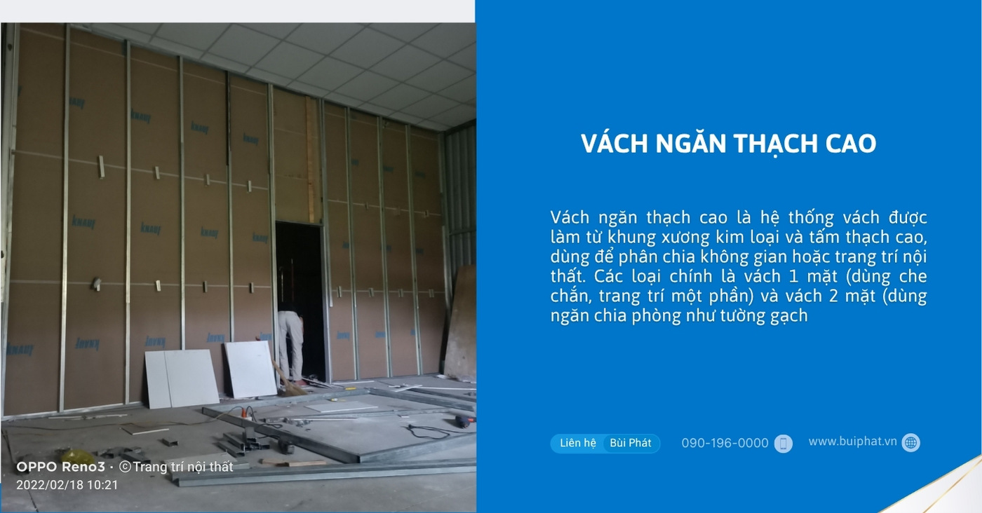 Vách ngăn thạch cao