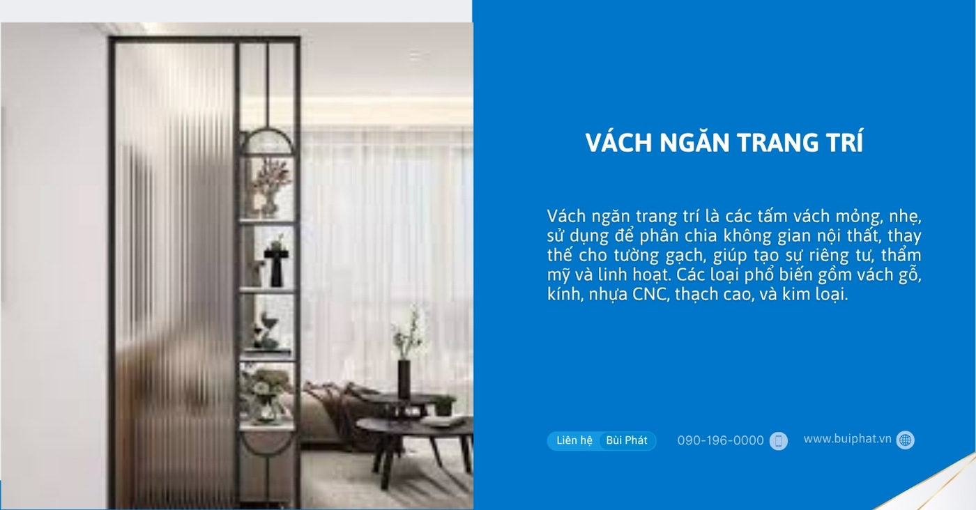 Vách ngăn trang trí