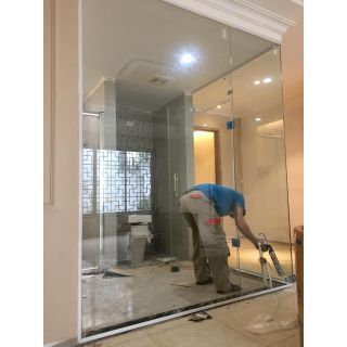 Lắp đặt Vách tắm kính 90 độ 6.16m2 tại Văn Phú, Hà Đông