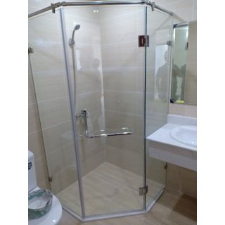 Lắp đặt Vách tắm kính ngũ giác 3.52m2 tại KĐT Mỗ Lao, Hà Đông