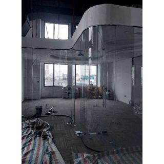 Lắp đặt Cửa kính lùa 11m2 ray treo Inox tại Lê Trọng Tấn, Hà Đông