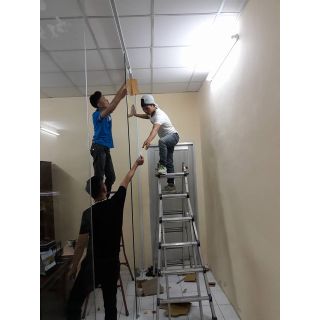 Lắp đặt Vách kính văn phòng 24.3m2 Kính 10mm tại 187 Nguyễn Tuân