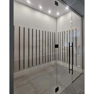 Thi công Vách kính cường lực 12m2 ngăn phòng tại Biệt thự Mỗ Lao, Hà Nội