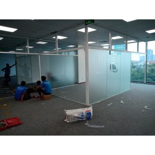 Thi công Lắp đặt Vách Kính Khung Nhôm 56m2 Văn Phòng Ngoại Giao Đoàn