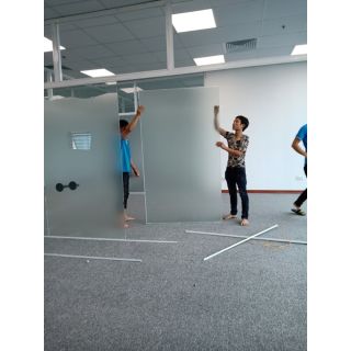 Thi công Lắp đặt Vách Kính Khung Nhôm 56m2 Văn Phòng Ngoại Giao Đoàn
