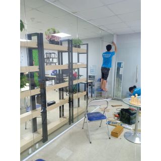 Lắp đặt Vách kính văn phòng 21.6m2 Kính 10mm tại Thanh Xuân, Hà Nội