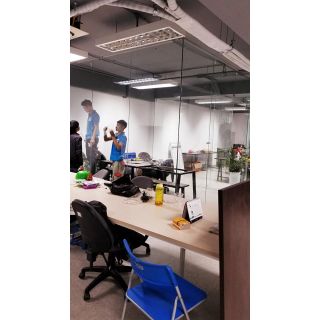 Lắp đặt Vách kính văn phòng 24.3m2 Kính 10mm tại 187 Nguyễn Tuân