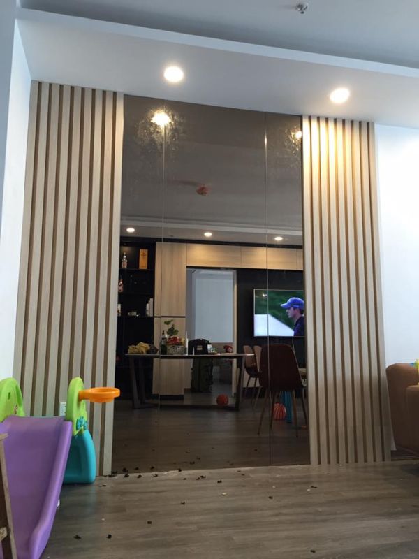 Lắp đặt Gương ghép trám 4.5m2 tại Chung Cư Hoàng Đạo Thúy Thanh Xuân