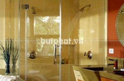 Mẫu phòng tắm kính lục giác đẹp