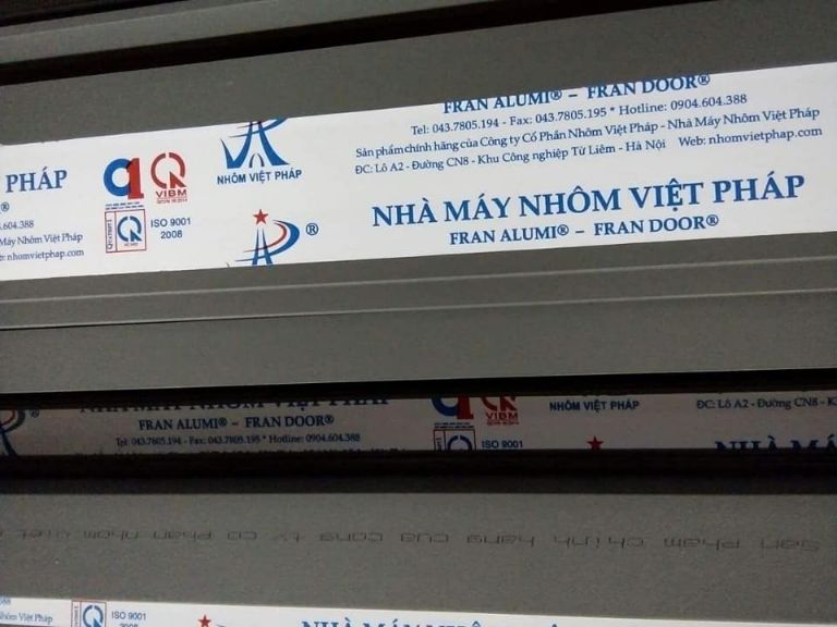 Cách nhận biết nhôm Việt Pháp chính hãng