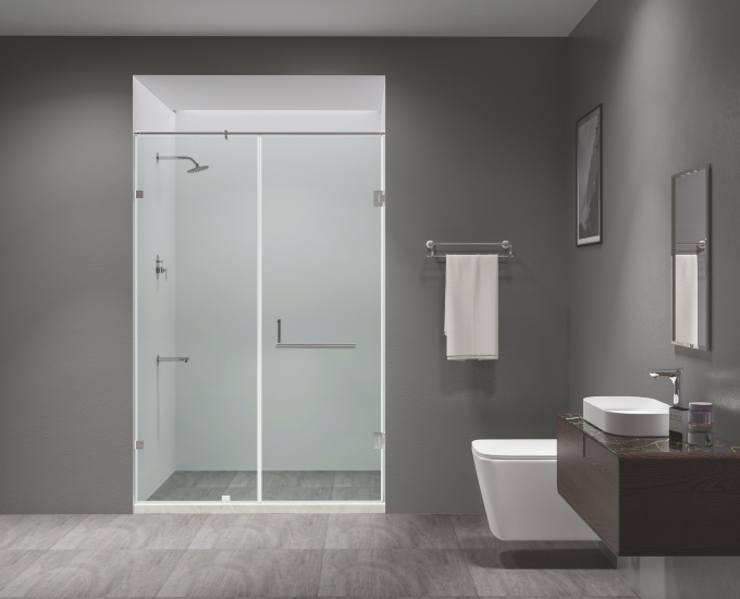 Vách ngăn kính phòng tắm hình chữ I HD1242