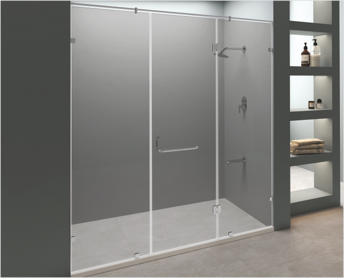 Vách ngăn kính phòng tắm thẳng chữ I HD1227